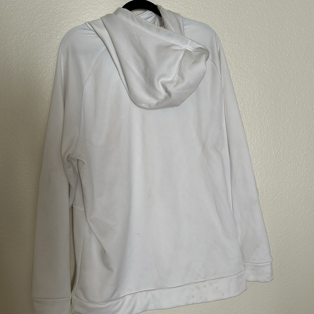 Nike White Hoodie with Black Logo - Picture 2 of 2